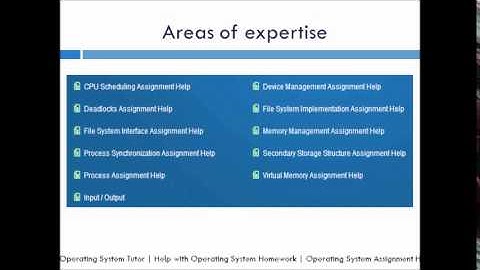 Operating System Assignment Help- Corporate Presentation