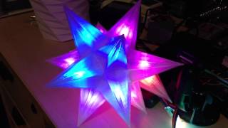 Animated color test on new Christmas tree star