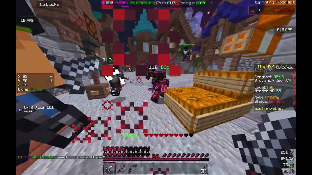 minecraft hypixel pit but it is laggy YouTube