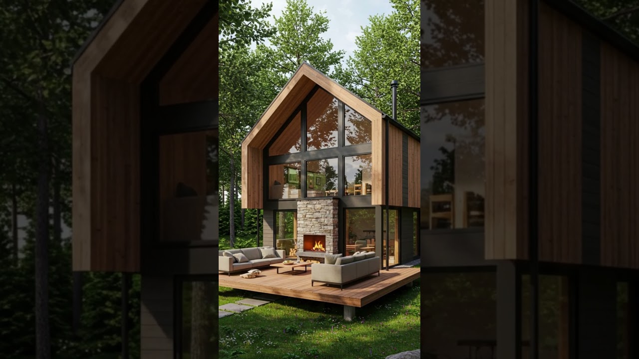 Modern Cabin House Ideas for Dream Living! 🌲🔥