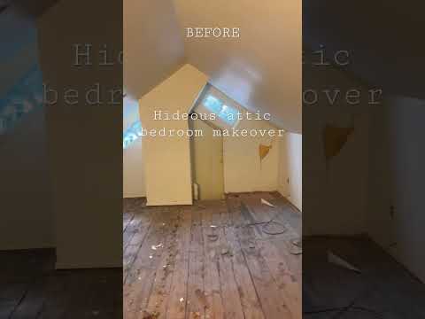 BEFORE: Attic bedroom makeover.🛠️