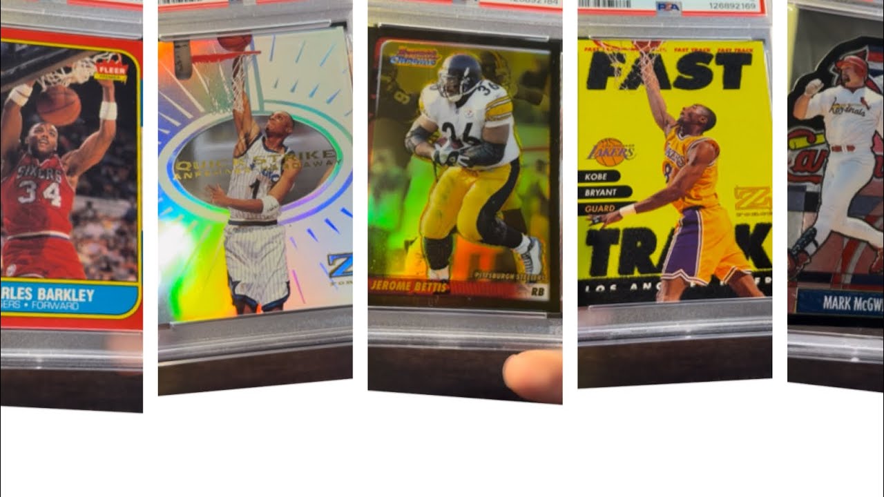 30 карточек PSA Sub Order Reveal! Редкие вкладыши 90-х 👌 Баскетбол, футбол, бейсбол. Оценка резул...