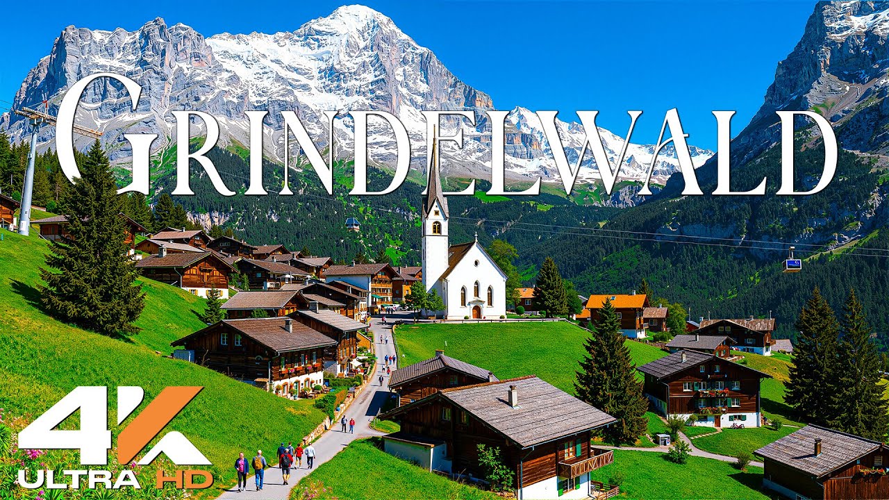 Grindelwald 4K | A Journey Through Snow-Capped Peaks, Alpine Meadows & Timeless Villages - 4K Video