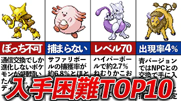 ポケモンランキング ゆっくり 入手困難