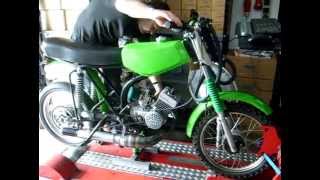 Simson 50 ccm 20,7Ps Prüfstand Tuning Almot Zylinder MZA Kreidler Puch Moped Rennen