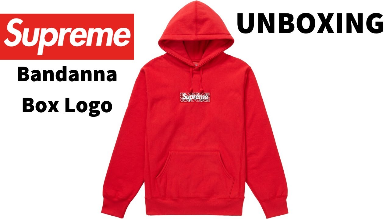 Supreme Bandanna Box Logo Hoodie Unboxing!