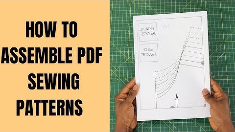 HOW TO ASSEMBLE DIGITAL PDF SEWING PATTERNS | DONLARRIE COUTURE