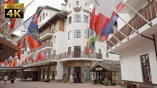 Mountain Olympic Village 1100m  Walking Tour - 4K 60fps🎧- Ambient Sounds