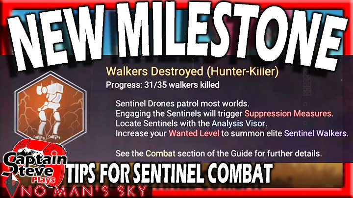 No Man's Sky New Medal Milestone Sentinel Walker Hunting Tips And tricks NMS Guide Captain Steve