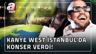 Dünyaca ünlü şarkıcı Kanye West'i İstanbul'da 118 bin kişi izledi! | A Haber