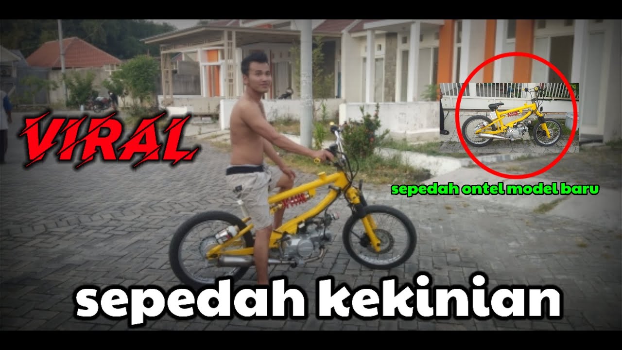 ViRAL sepedah ontel model  baru ada  dobel starter nya  gaes 