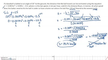 Finding x values given non-zero y-value