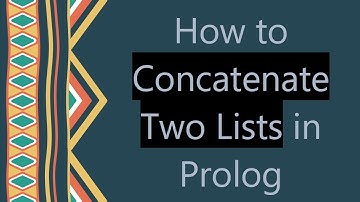 How to Concatenate Two Lists in Prolog