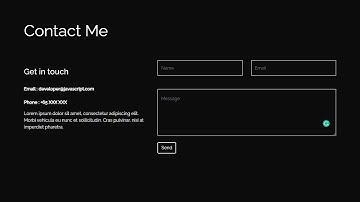 How To Make Contact Page Using React JS | Creating a Contact Form #ReactJS