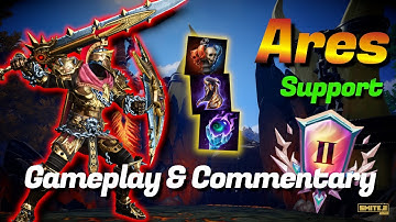 YOU SHOULD PROBABLY BAN ARES // Support Ranked Conquest Gameplay & Commentary #smite2