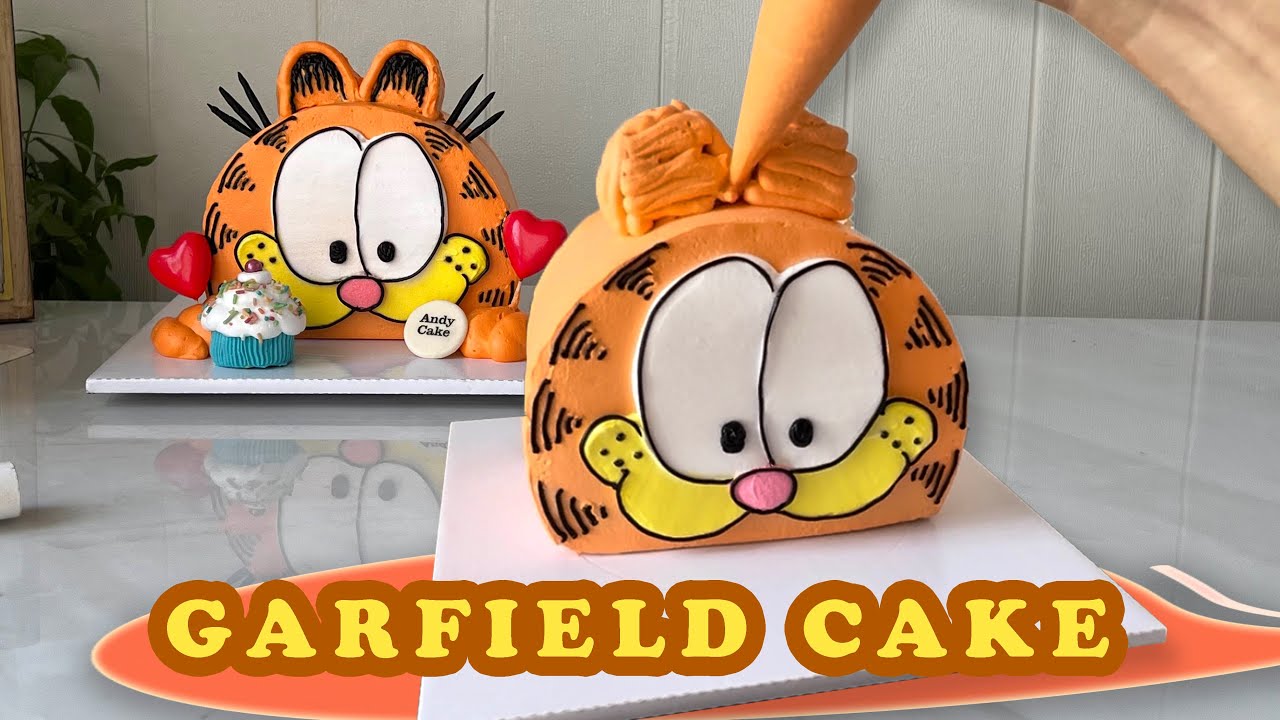 Как создать потрясающий трехмерный многослойный торт «Гарфилд»