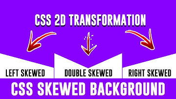 CSS Background Tutorial - SKEWED OR ANGLE OR SHAPE Background with Pure CSS