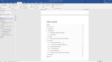 Using page breaks, creating Table of contents, List of figures/tables in project, report or acticle
