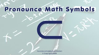 π’ π How to Pronounce Subset sign (CORRECTLY) | Numeric Notion