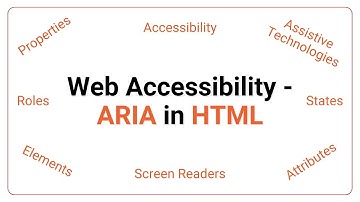 Web Accessibility – ARIA Roles and Attributes in HTML – Semantic HTML