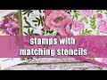 Stamps with matching stencils | 4 examples