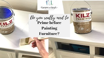 Why you NEED a primer on most furniture before painting; even primer before using chalk paint.
