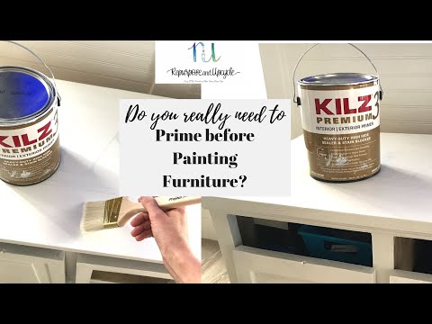 Why you NEED a primer on most furniture before painting; even primer before using chalk paint.