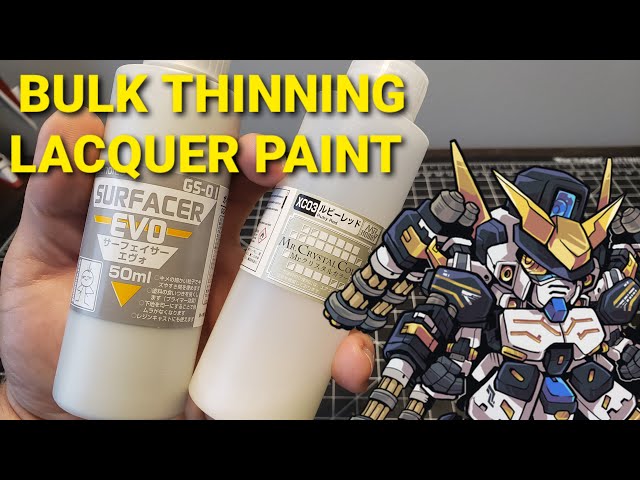 How to bulk thin your lacquer paints! 