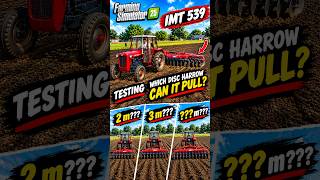 IMT 539 disc harrow test 🚜Farming Simulator 25 #shorts