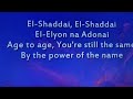 EL SHADDAI - Amy Grant - lyric
