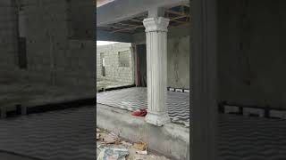 Building my house in Liberia.preparing 4 yard casting n painting of gazebo n completion of rooting.