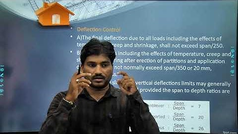 5. IS Specification for Deflection Control