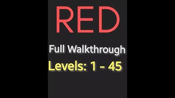 RED puzzle game | levels 1-45 |full walkthrough