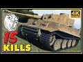 Tiger 131 - 15 Kills - 1 VS 5 - World of Tanks Gameplay - 4K Video