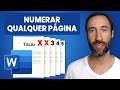 Como Numerar Página no Word a partir de Qualquer Página