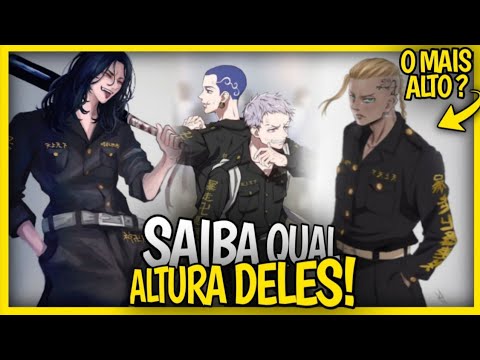 CONHEÇA A ALTURA DOS PERSONAGENS DE TOKYO REVENGERS! DRAKEN É O MAIS ...