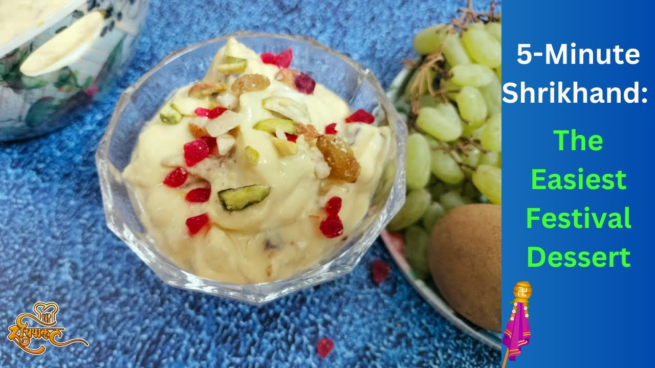 Mix Fruit & Nuts Shrikhand Gudi Padwa recipe Marathi recipe YouTube