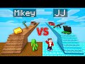 Mikey poor vs jj rich bridge survival battle in minecraft maizen