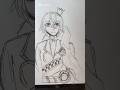 Riddle roseheart pen drawing