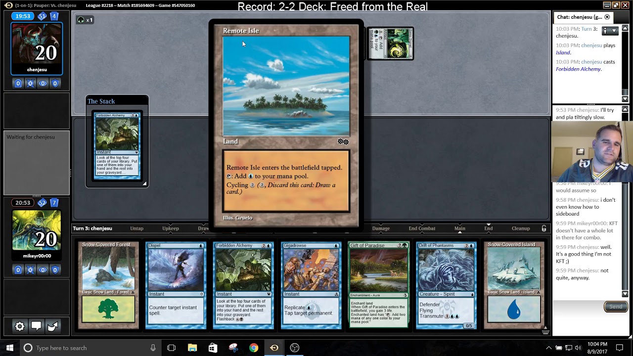 Paupular Decks Ep. 40 R5 Freed from the Real vs. Dinrova Tron