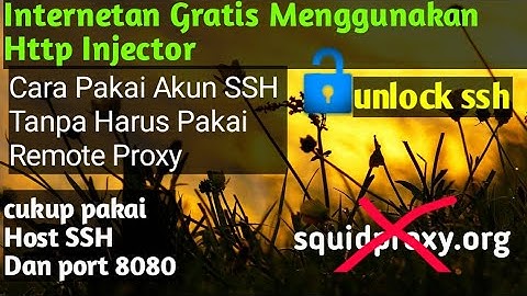 Cara Pakai Akun SSH Tanpa Harus Cari Remote Proxy || OYF
