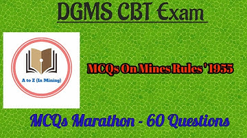 MCQs on Mines Rules 