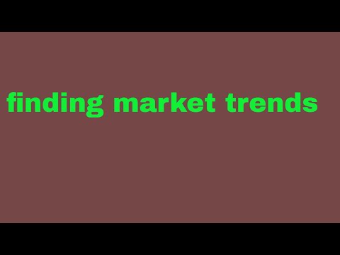 finding market trends - market research (spotting trends and finding ideas)