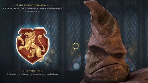 The Sorting Ceremony, Gryffindor and walk to Common Room. Hogwarts Legacy PS5