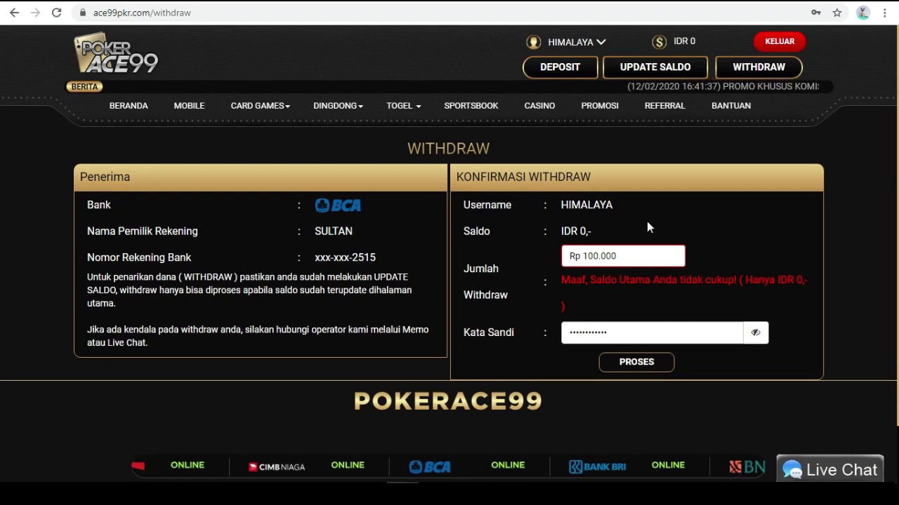 cara withdraw pokerqq