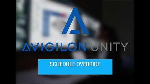 UA7  - Schedule Override