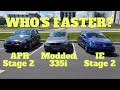 Golf R Versus BMW 335i and APR Stage 2 GTI