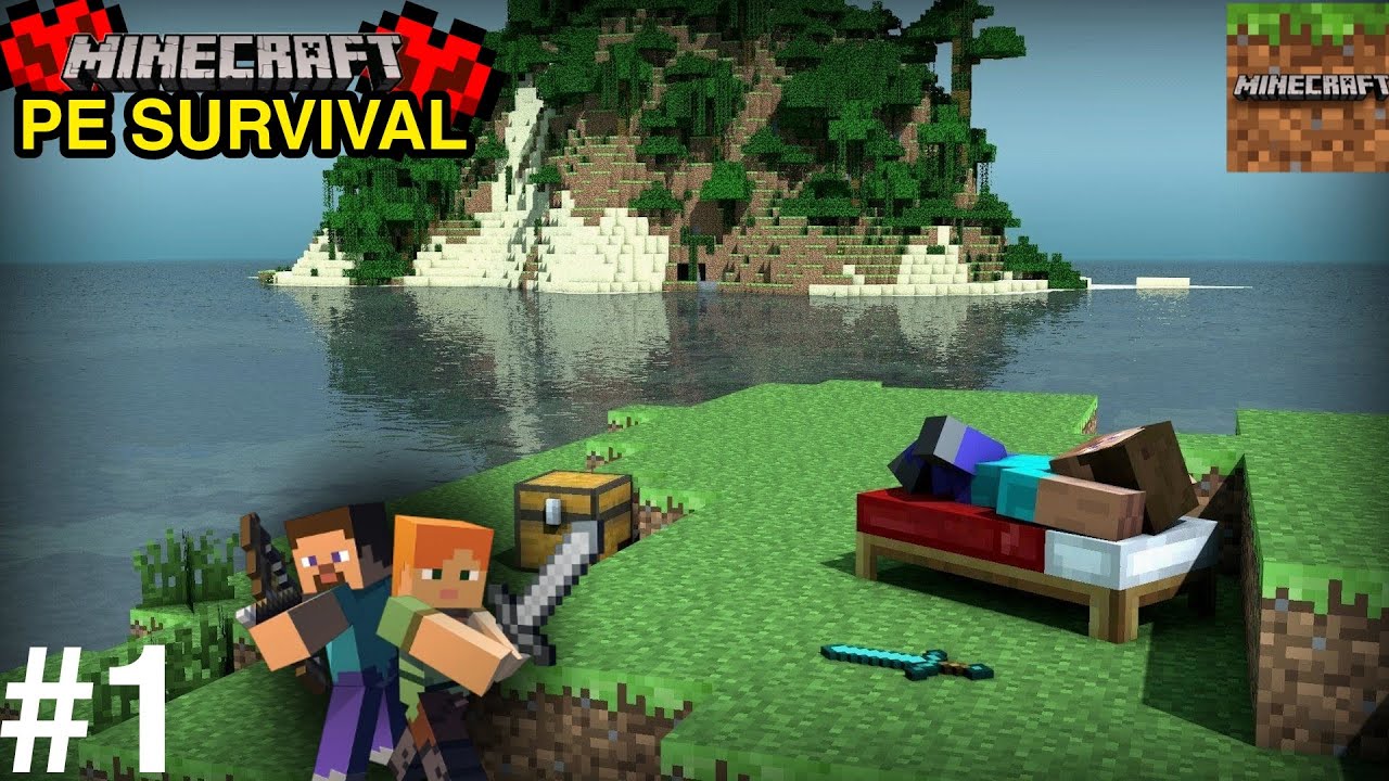 MINECRAFT PE🔥 Survival Series Ep 1 in Hindi | Found a OP Village😱 # ...