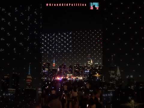 Nighttime Magic: NYC's Spellbinding 4th of July Drone Performance….. #Shorts #USA #NYC