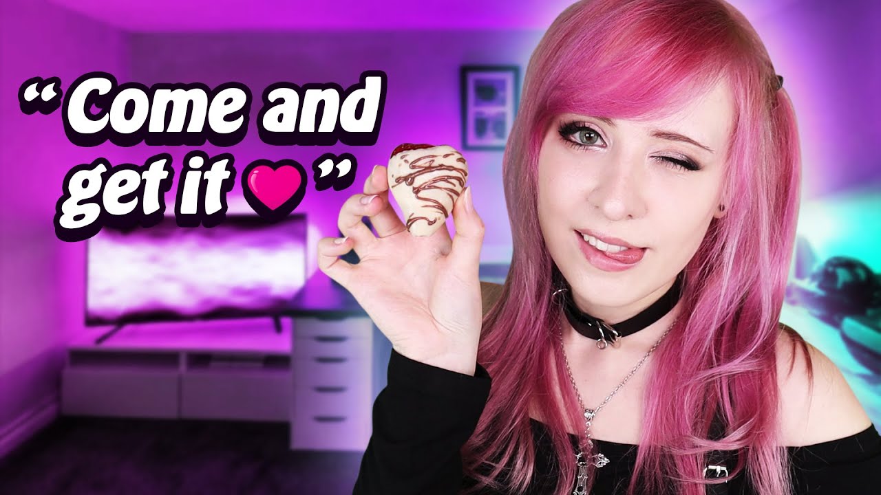 ASMR Roleplay - Bratty Girlfriend Pampers YOU! ♥ Tease & Treats ~ ♥